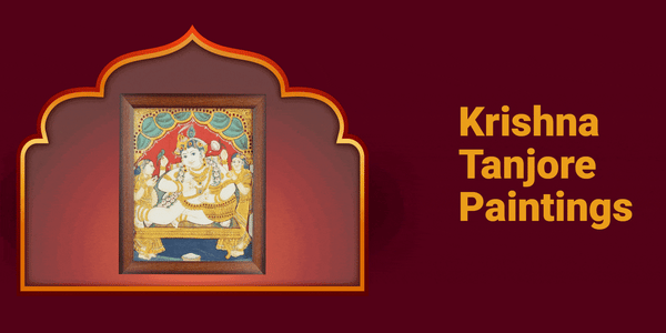 Divine Echoes: Explore the Magic of Krishna Tanjore Paintings