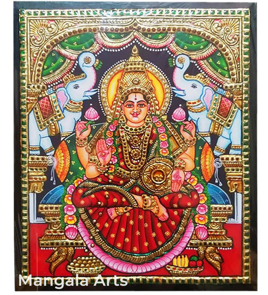 Gajalakshmi Tanjore Painting