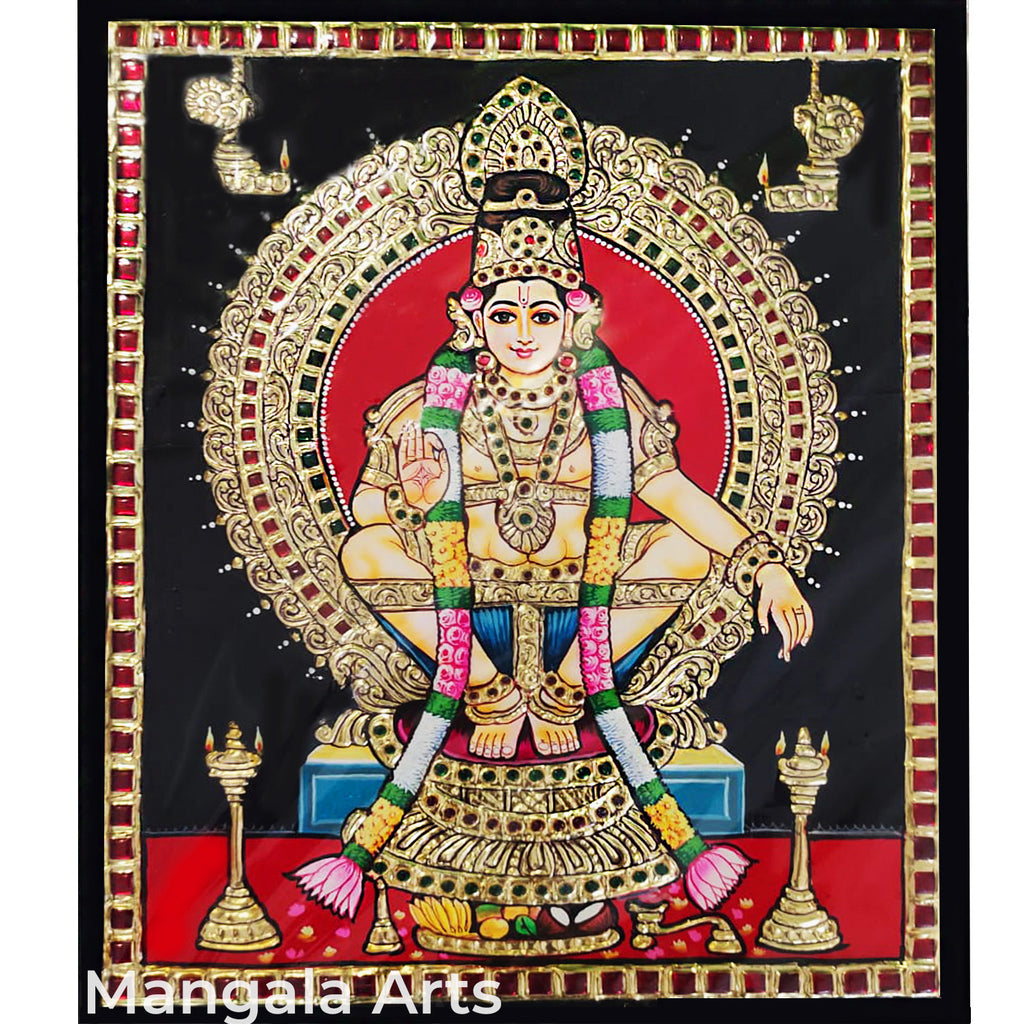 Iyyappan Tanjore Painting