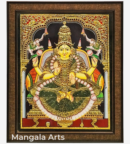 Gajalakshmi Tanjore Painting