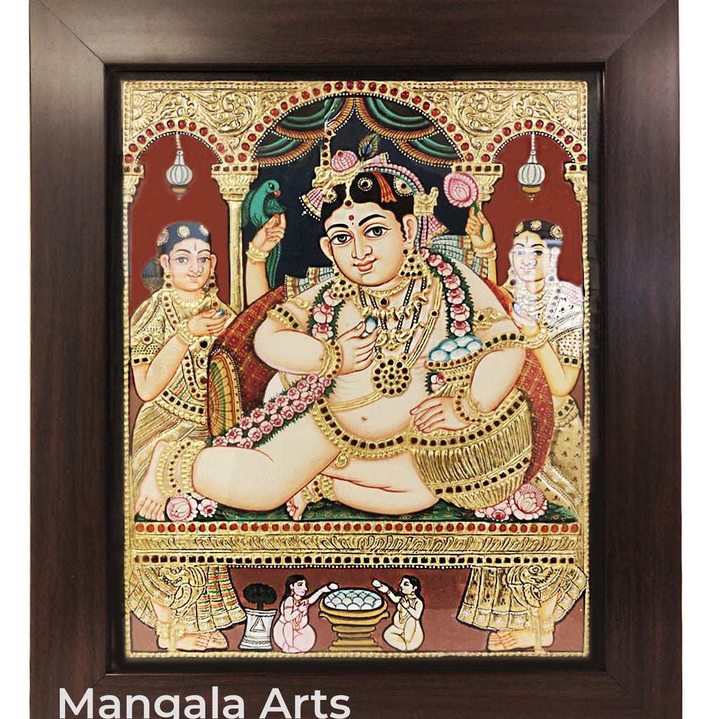 Darbar Krishna Tanjore Painting