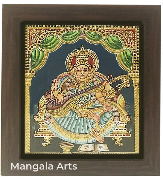 Saraswathi Antique Tanjore Painting
