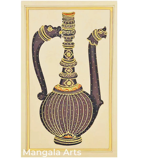 Long Jaadi Paper Gold Paint Tanjore Painting