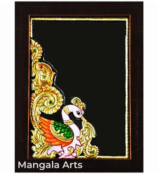 Peacock Mirror Mural Wall Decor Painting