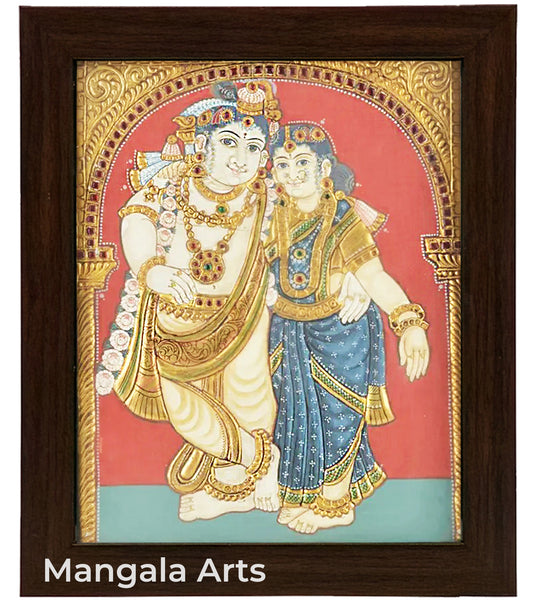 Radha Krishna Tanjore Painting