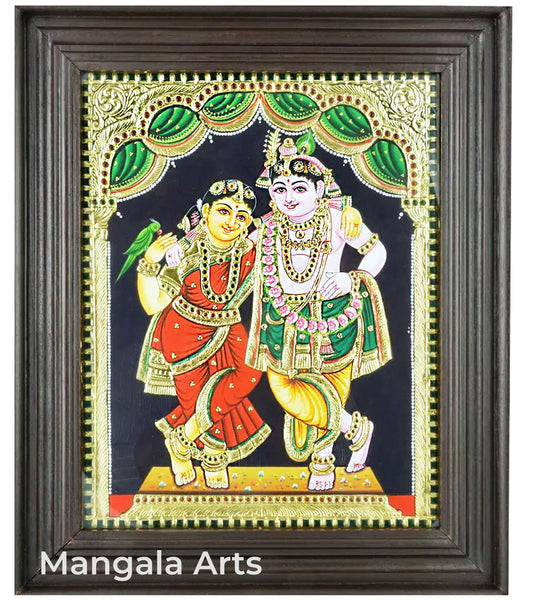 Radha Krishna Tanjore Painting