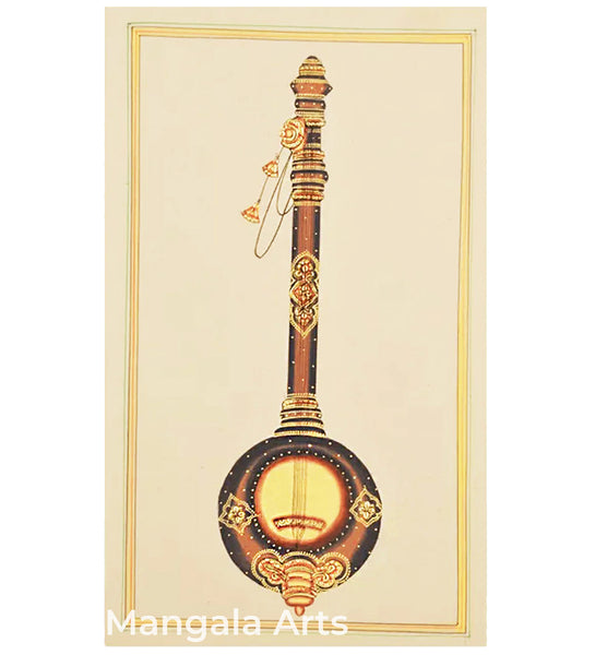 Thambura Paper Gold Paint Tanjore Painting