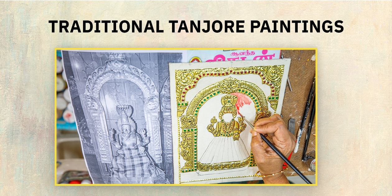 Tanjore Painting of Balambigai - Karuppaiah Sculptures - Custom Orders