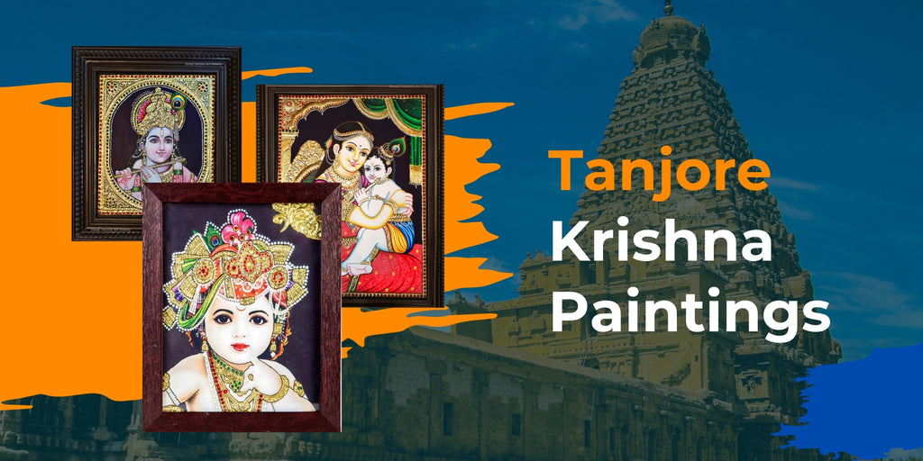Tanjore Krishna Paintings: A Journey through Mythological Narratives