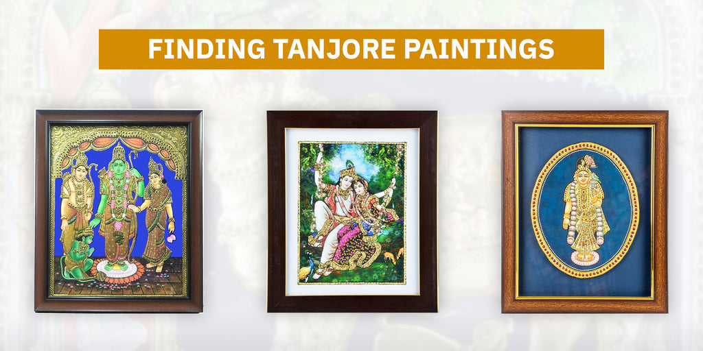 looking at Tanjore paintings