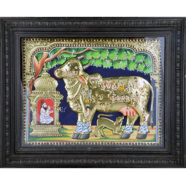 Why Kamadhenu Tanjore Painting Is Considered Auspicious for Homes and Businesses