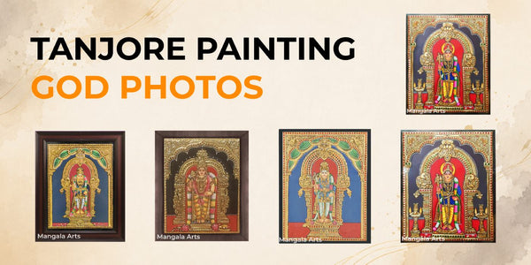 Warrior Elegance: Lord Murugan Classic Tanjore Painting Collections