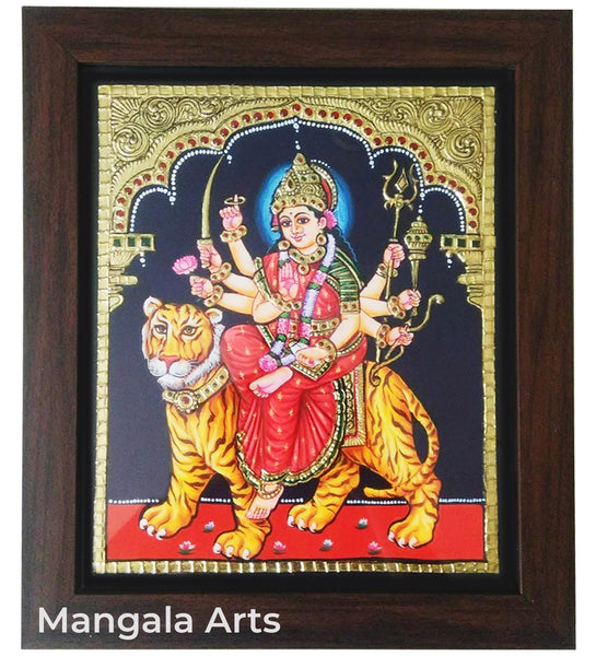 Durga Devi Tanjore Painting