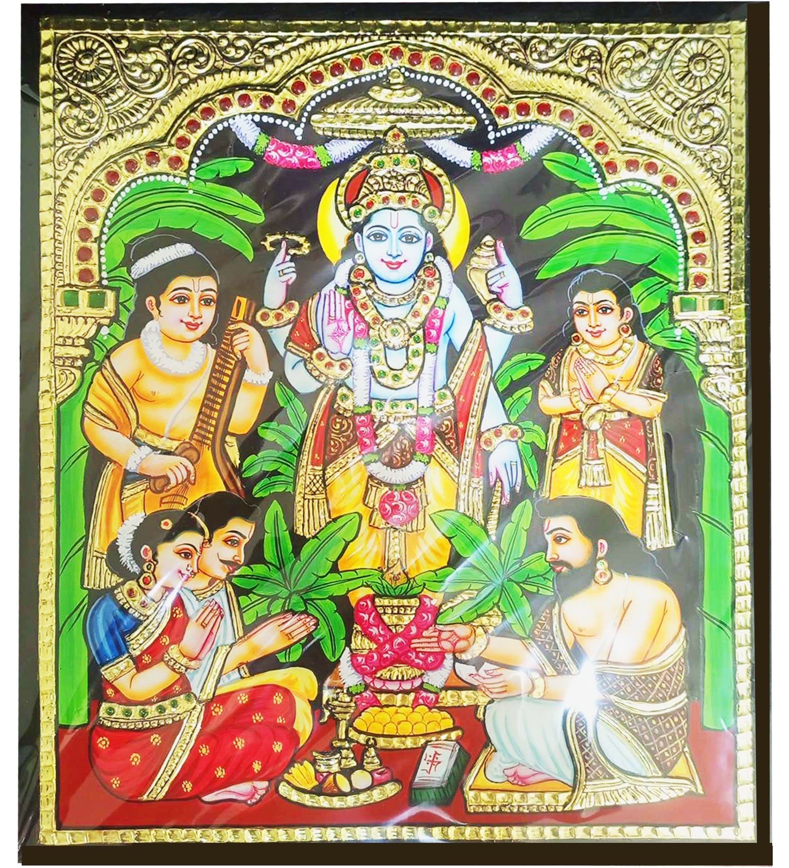 Sathyanarayana Tanjore Painting