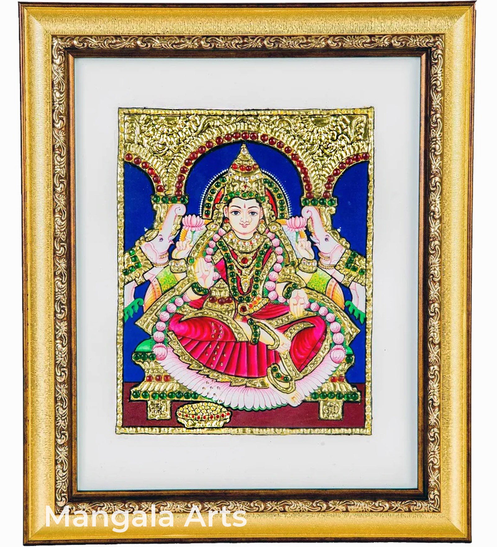 Gajalakshmi Acrylic Tanjore Painting
