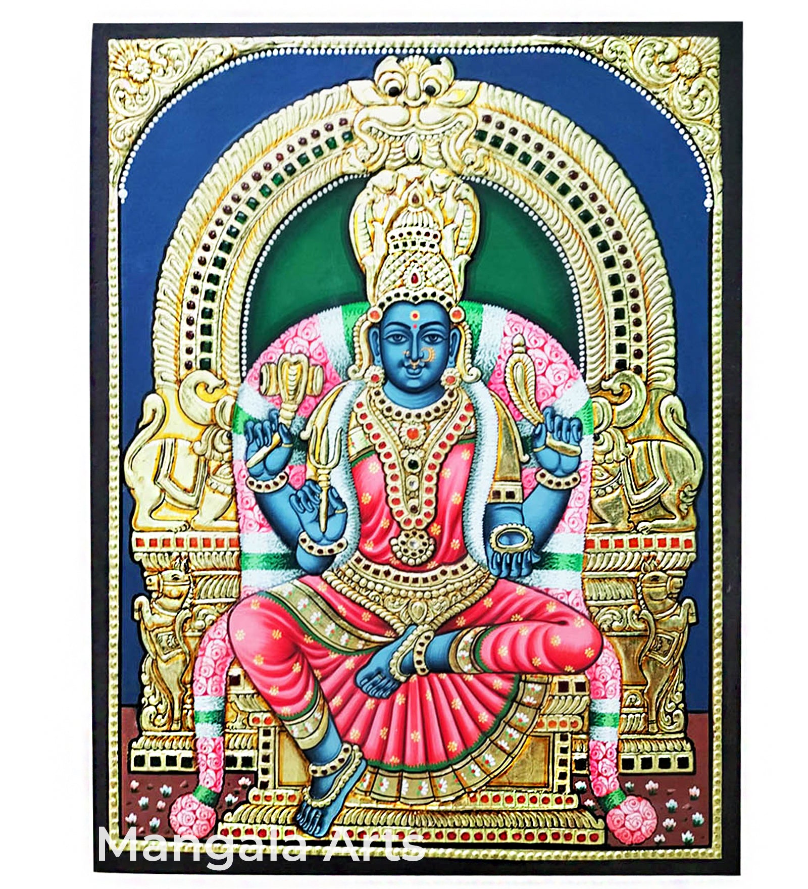 Kaliamman Antique Tanjore Painting