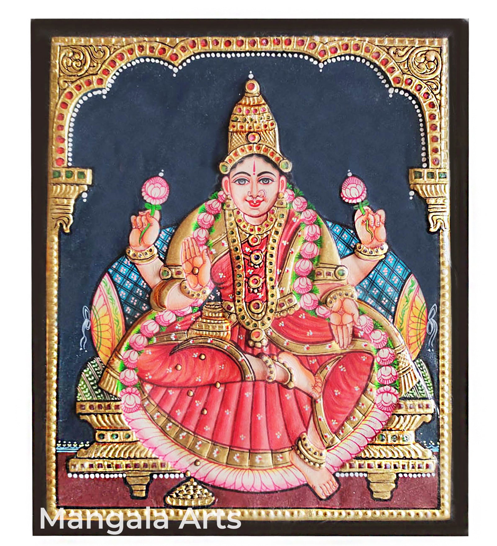 Lakshmi  Antique Tanjore Painting