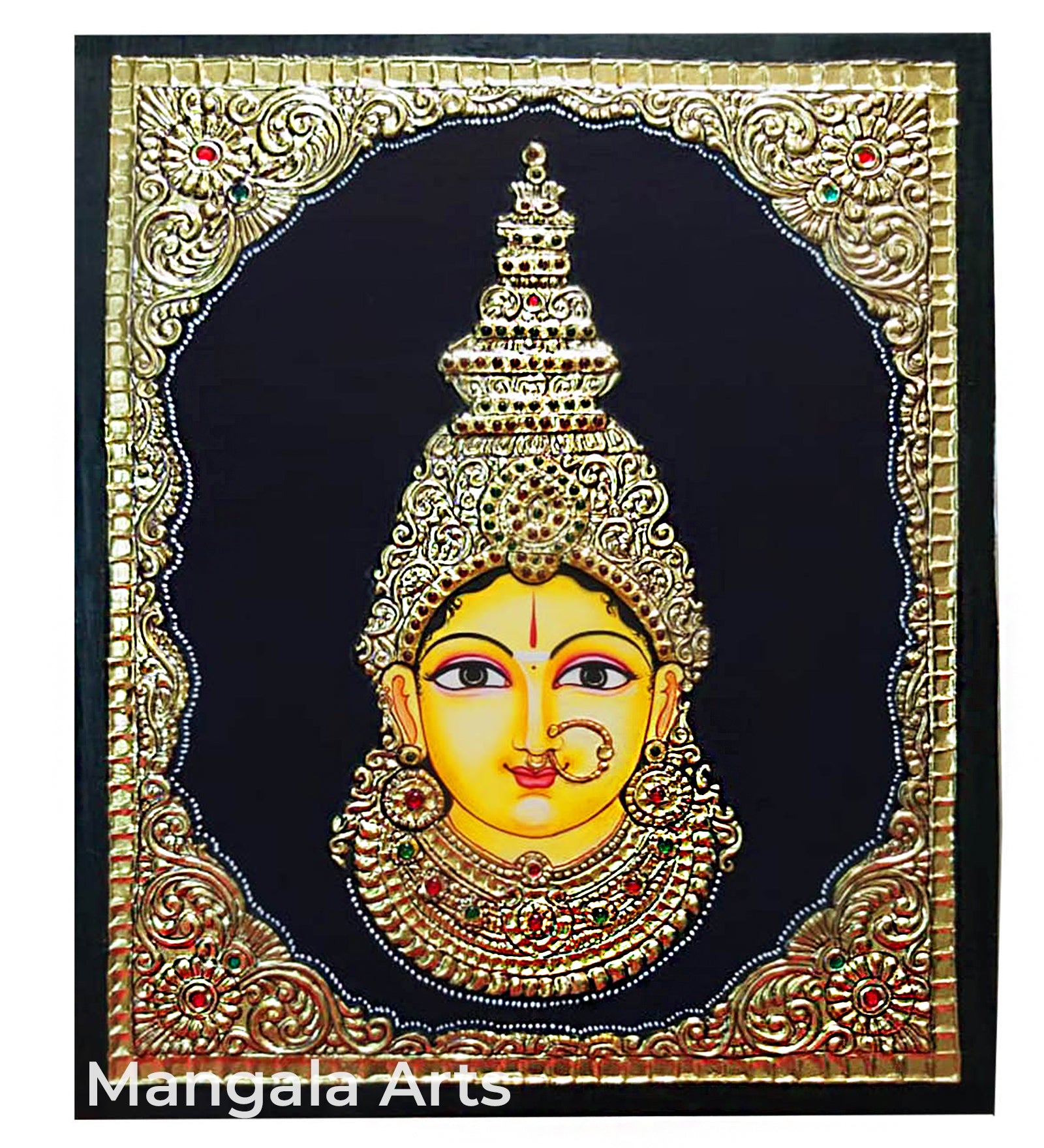 Lakshmi Face Tanjore Painting