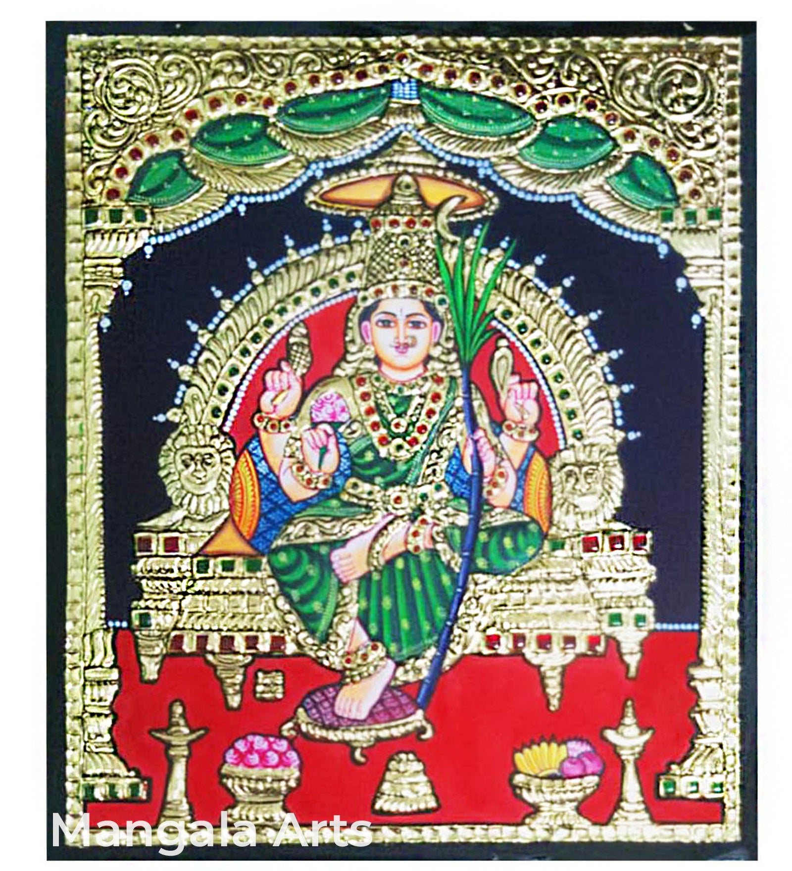 Lalithambikai Lakshmi Tanjore Painting