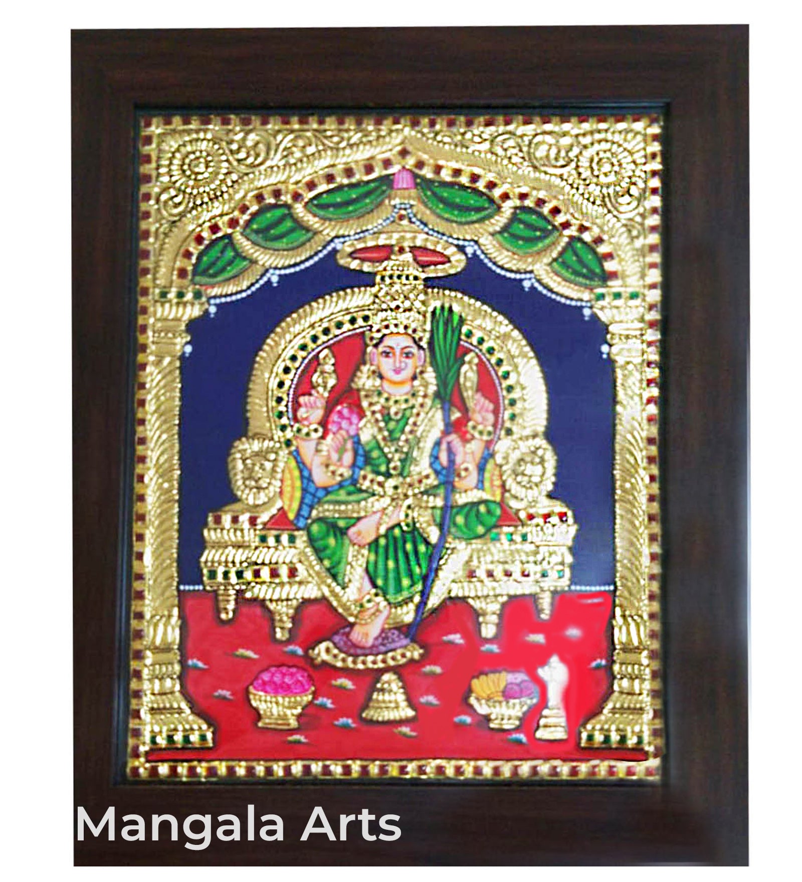 Lalithambikai Lakshmi Tanjore Painting