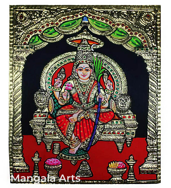 Lalithambikai Lakshmi Tanjore Painting