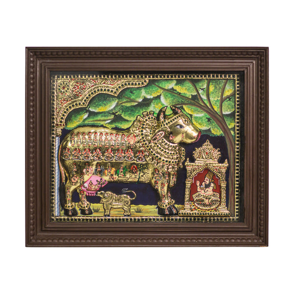 Kaamadhenu 3D Tanjore Painting