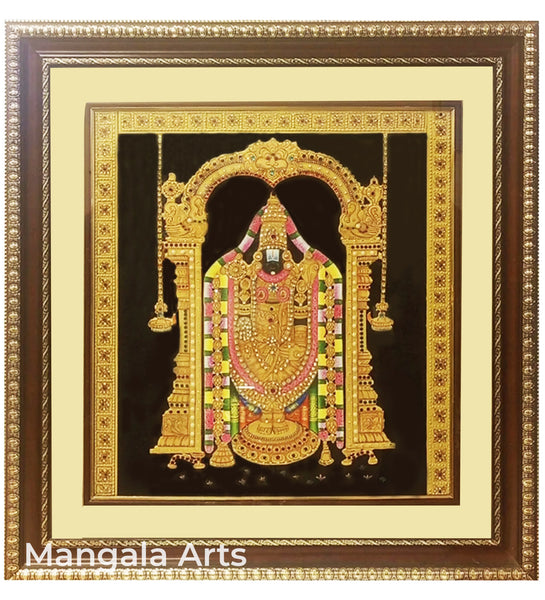 Perumal Gold Tanjore Painting