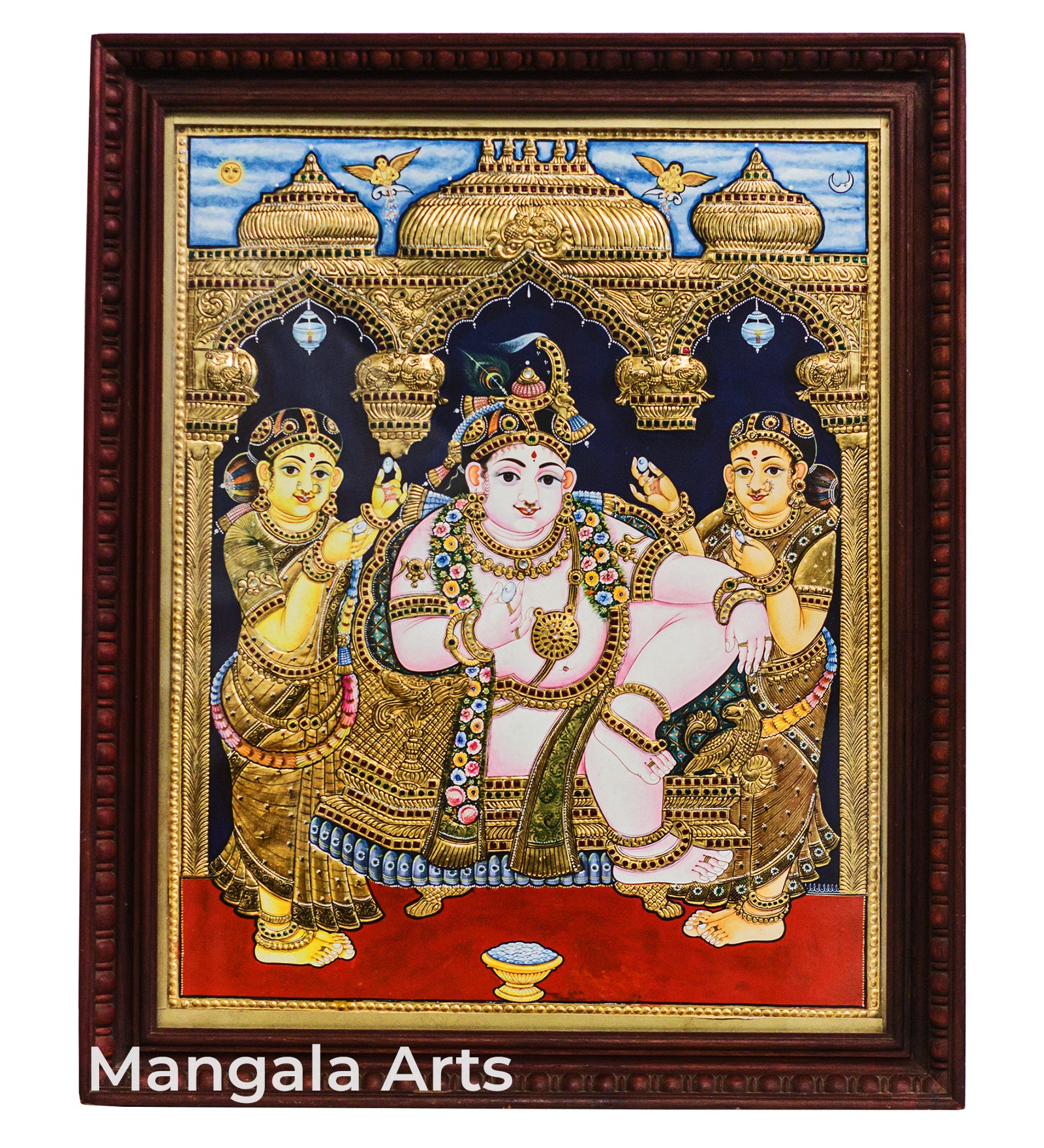 Bama Rukmani Antique Tanjore Painting