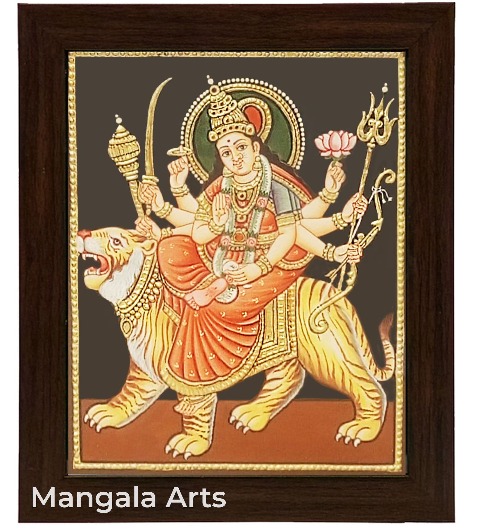 Durga Devi  Tanjore Painting