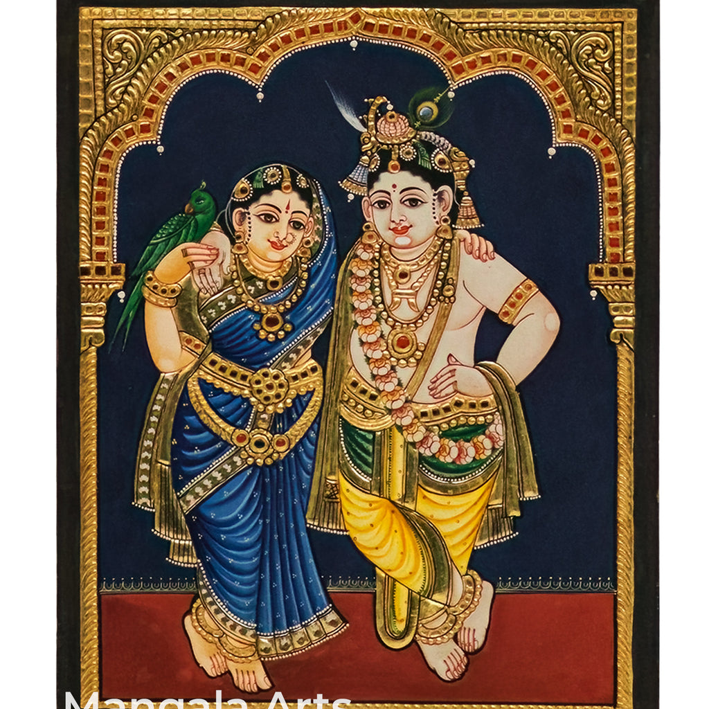 Radha Krishna Tanjore Painting