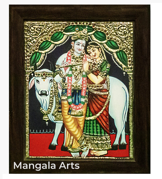 Radhakrishna Antique Tanjore Painting