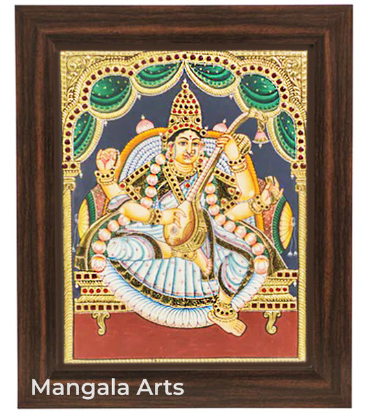 Saraswathi Antique Tanjore Painting