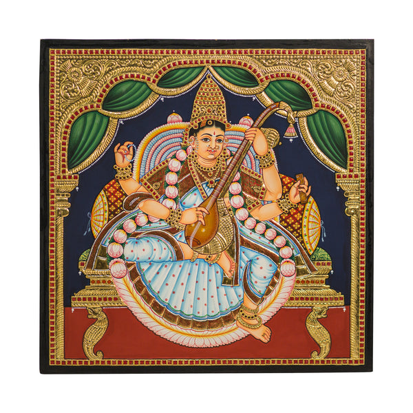 Saraswathi Antique Tanjore Painting