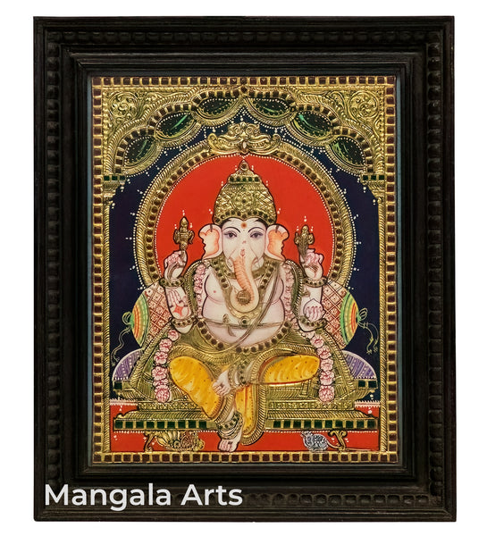 Ganesha Antique Tanjore Painting