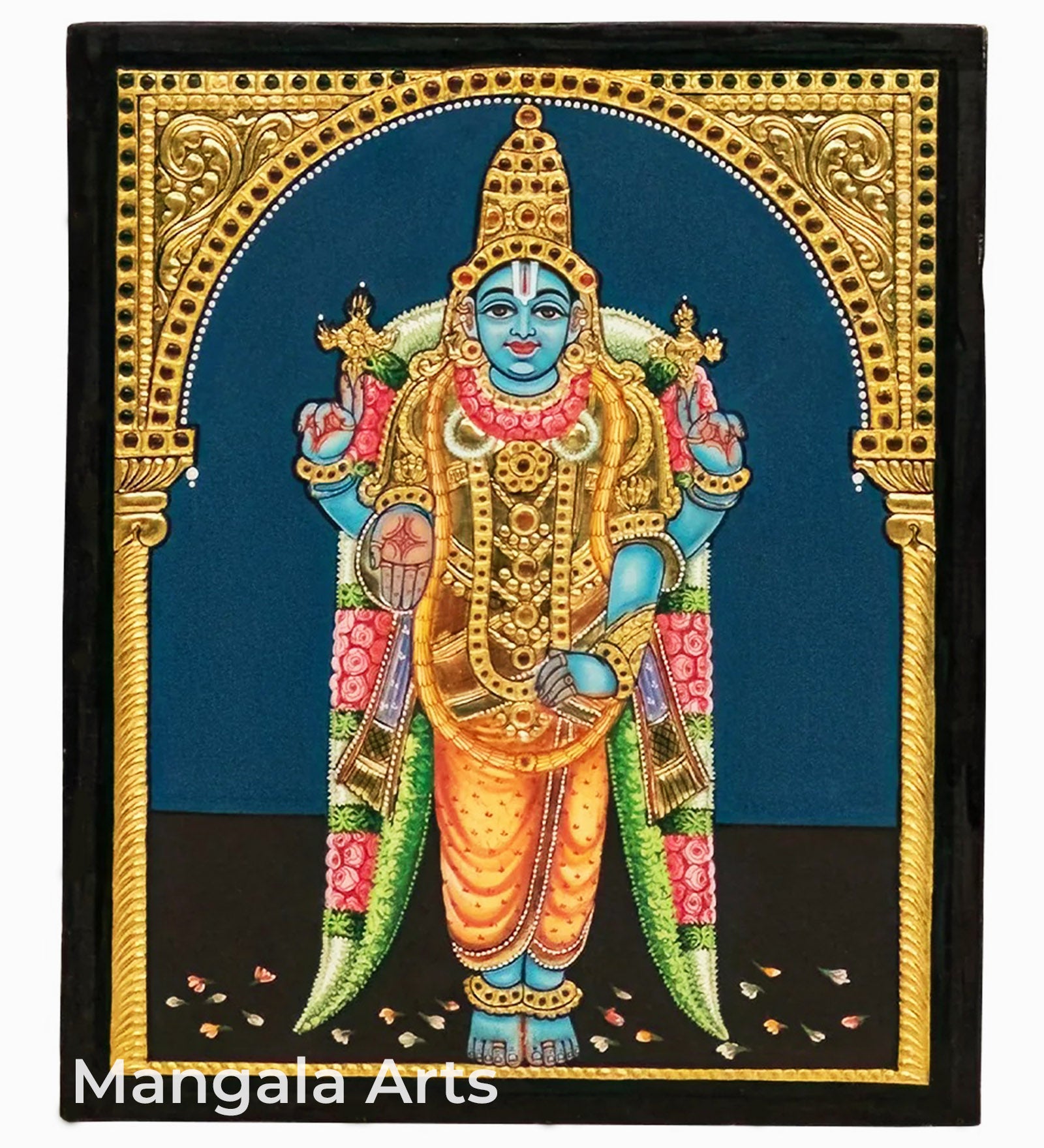 Chakratha Alwar Antique Tanjore Painting