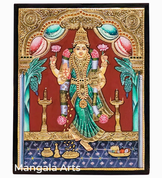 Grahalakshmi Antique Tanjore Painting