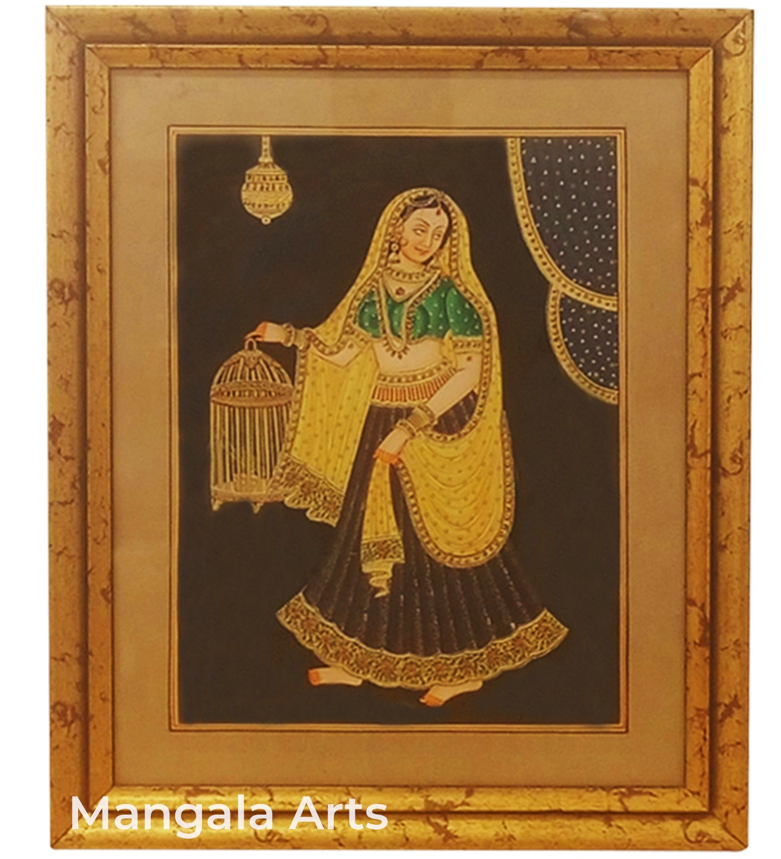 Queen Paper Gold Paint Tanjore Painting