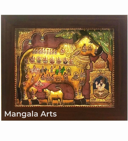 Kaamadhenu 3D Tanjore Painting