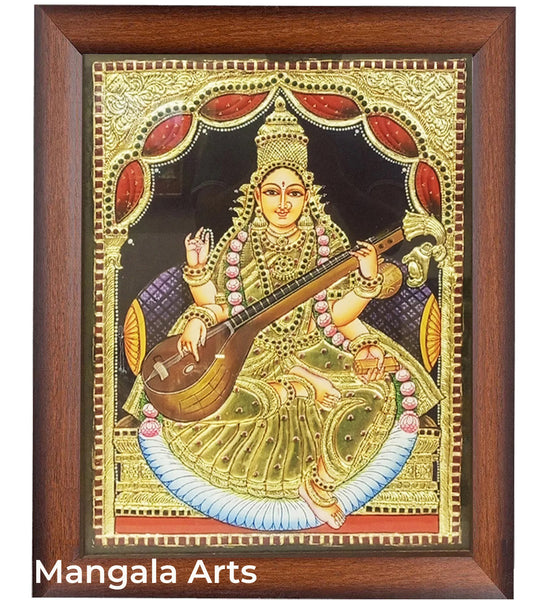 Saraswathi Antique Tanjore Painting