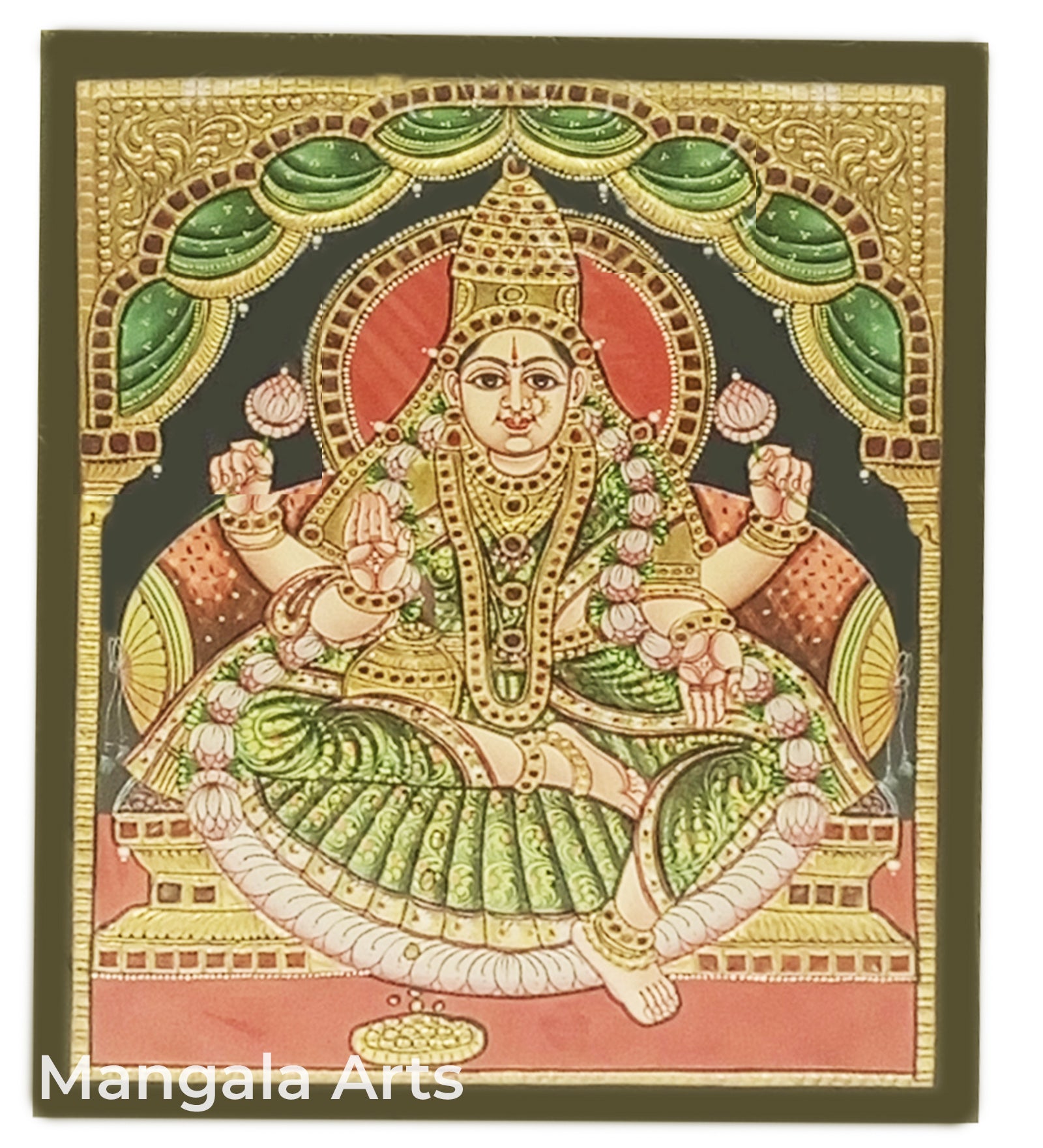 Lakshmi  Antique Tanjore Painting