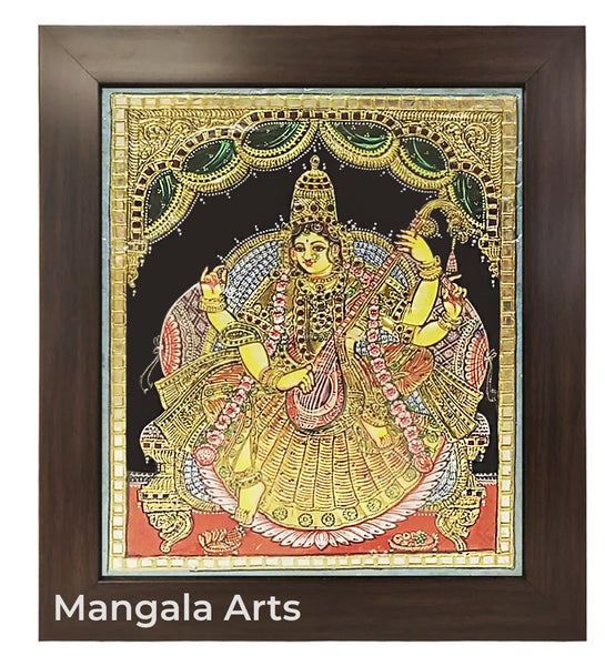 Saraswathi Antique Tanjore Painting