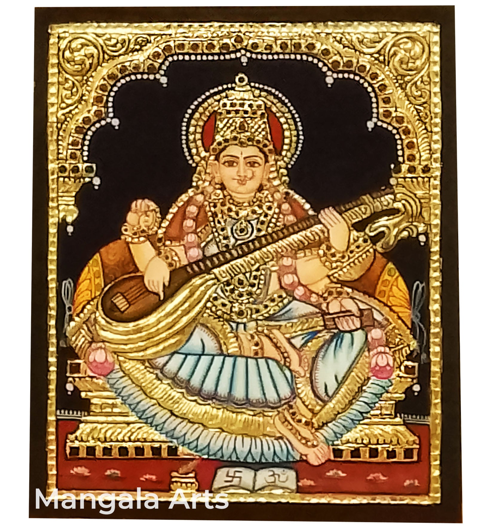 Saraswathi Tanjore Painting