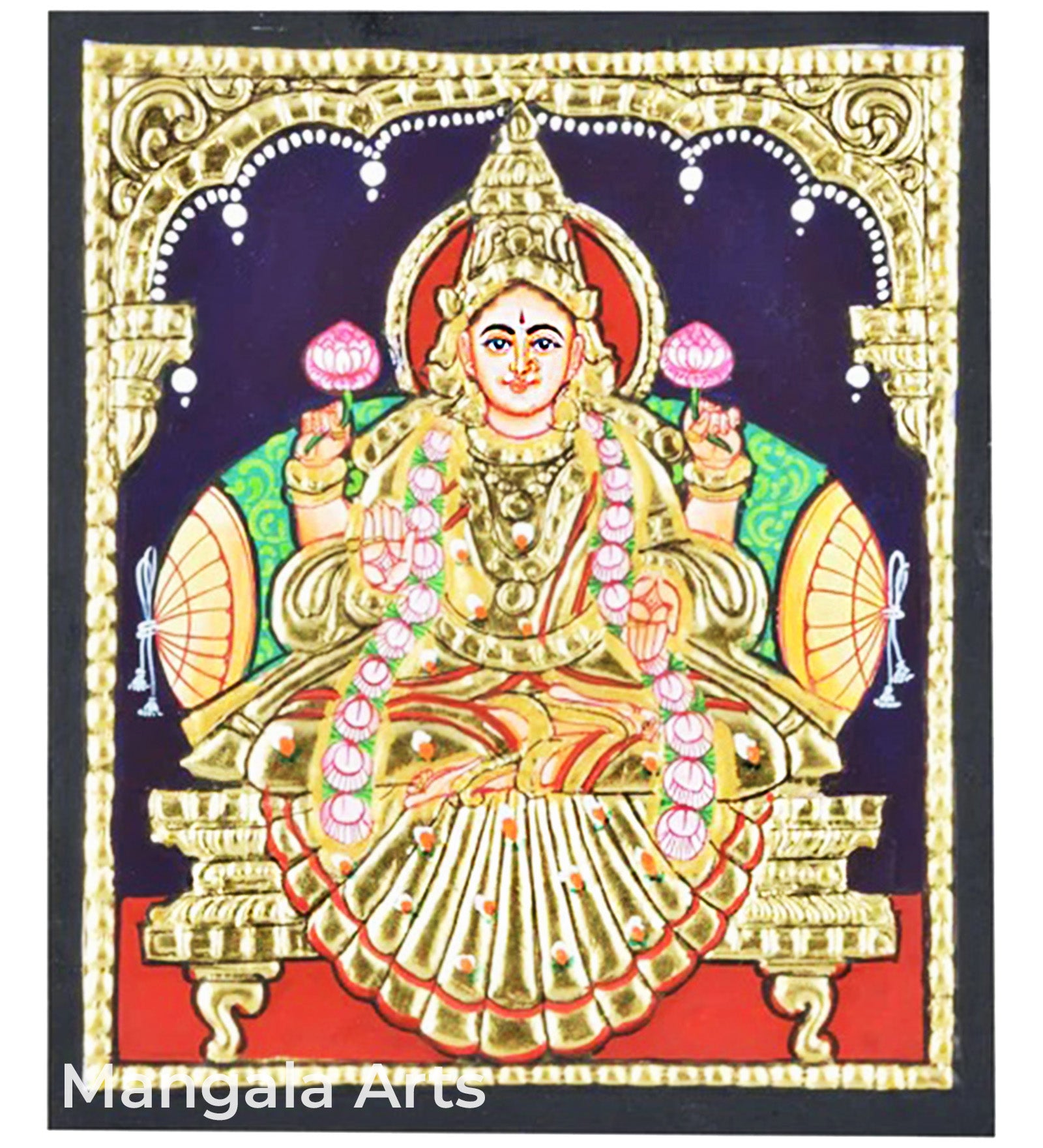 Ashta Lakshmi Dhana Lakshmi Tanjore Painting