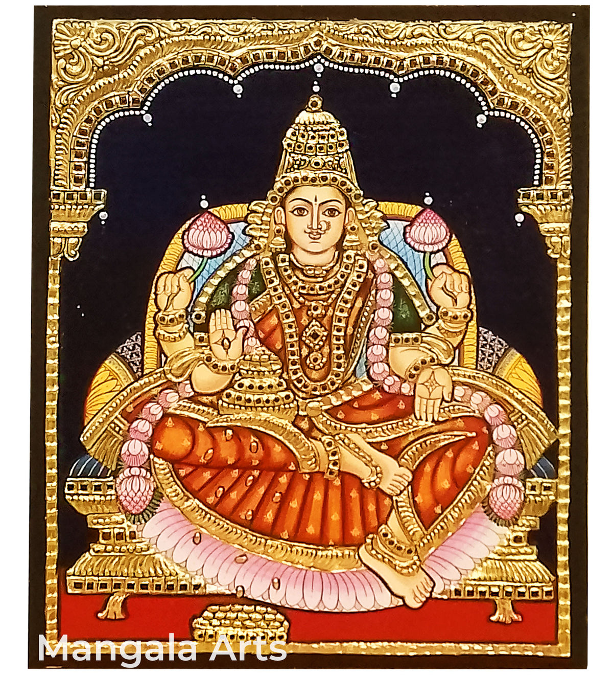 Lakshmi Tanjore Painting | Mangala Arts