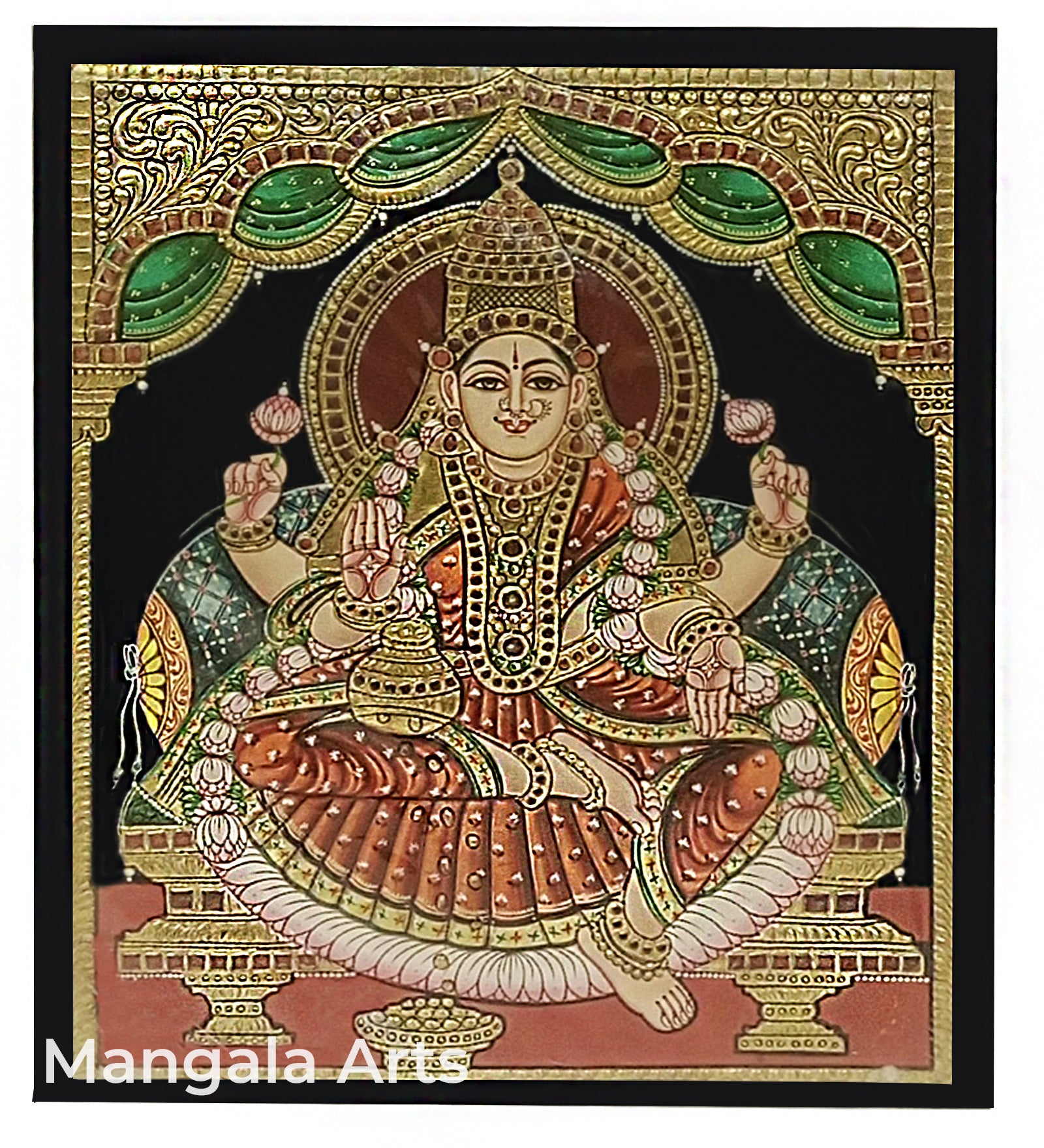 Lakshmi  Antique Tanjore Painting