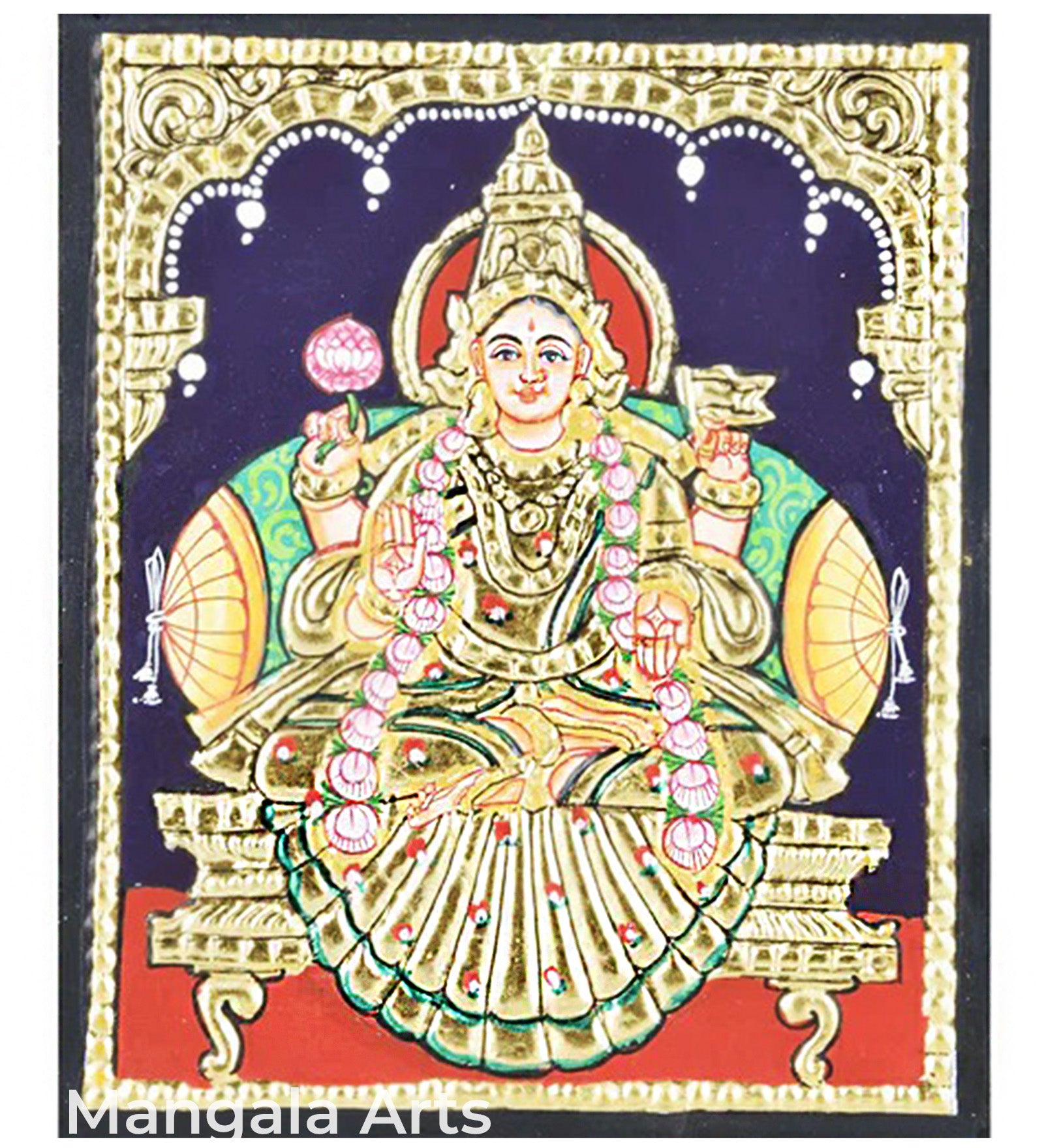 Ashta Lakshmi - Adhi Lakshmi Tanjore Painting