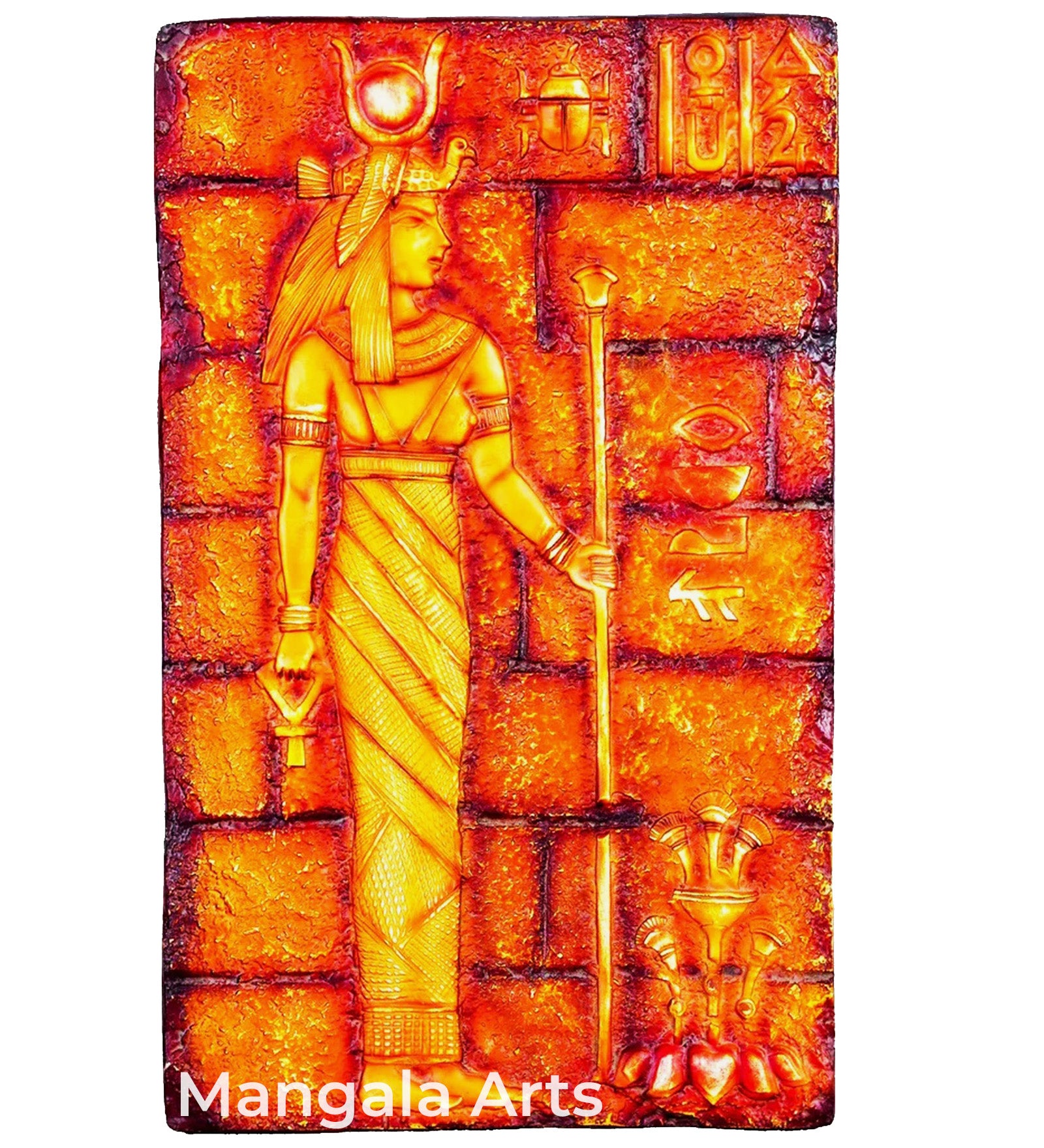 Egyption Lady Mural Work Wall Decor