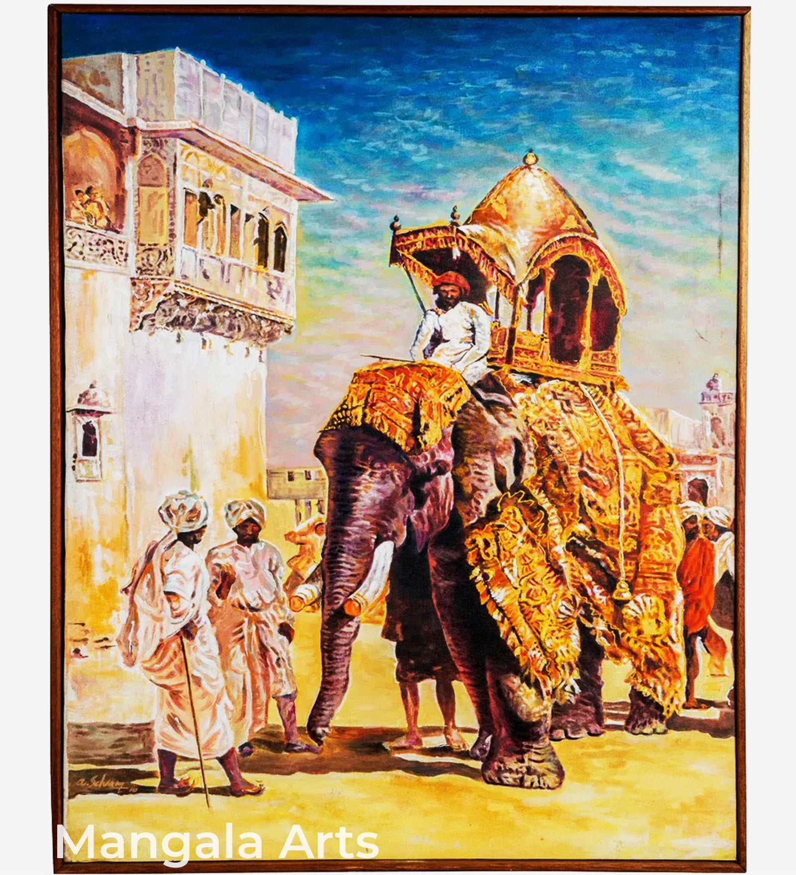 Elephant Wall Decor Canvas Oil Painting