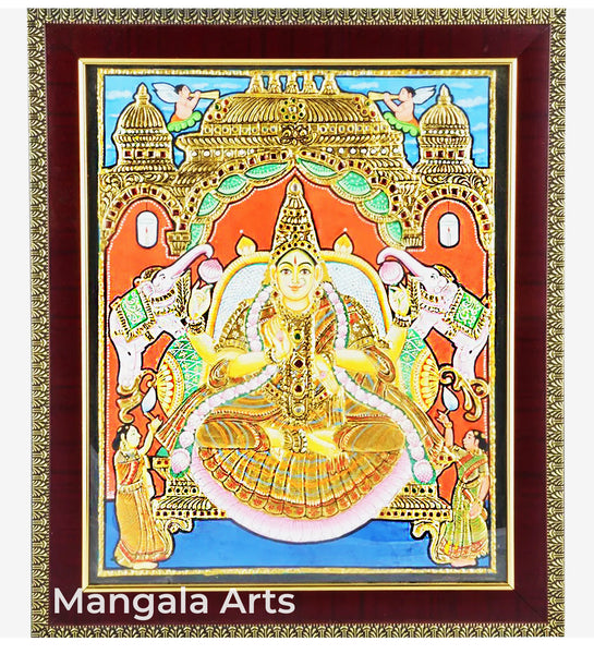 Gaja Lakshmi Tanjore Painting