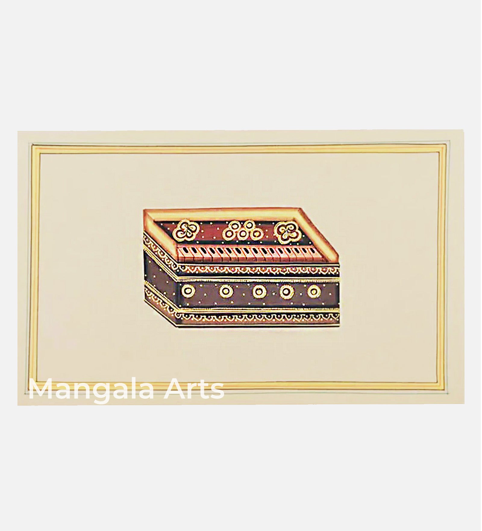 Harmonium Paper Gold Paint Tanjore Painting